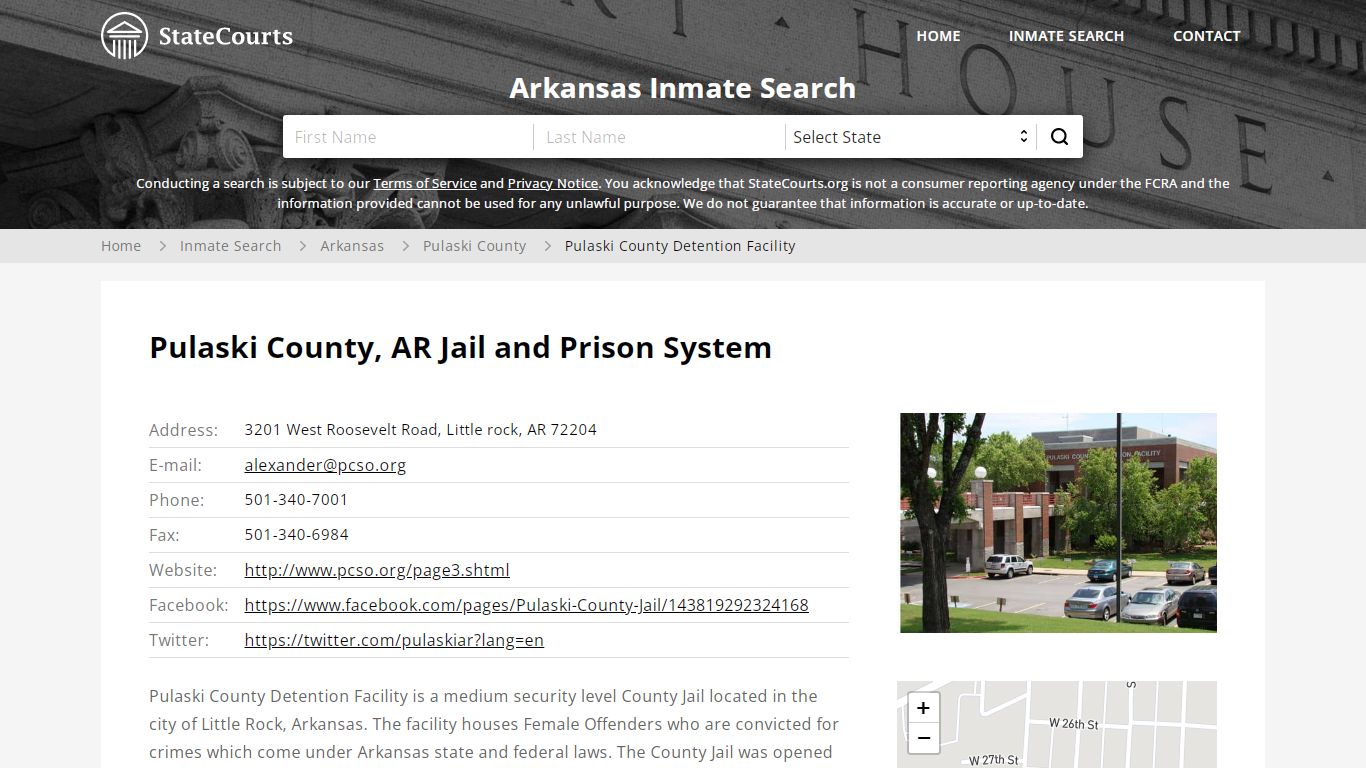 Pulaski County, AR Jail and Prison System - statecourts.org
